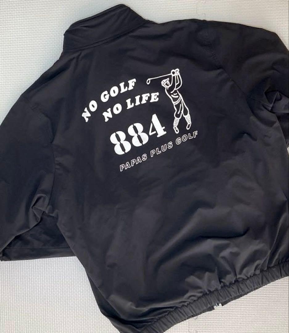 PAPAS PLUS GOLF 防寒・防風裏フリースフルジップブルゾン／Mサイズ