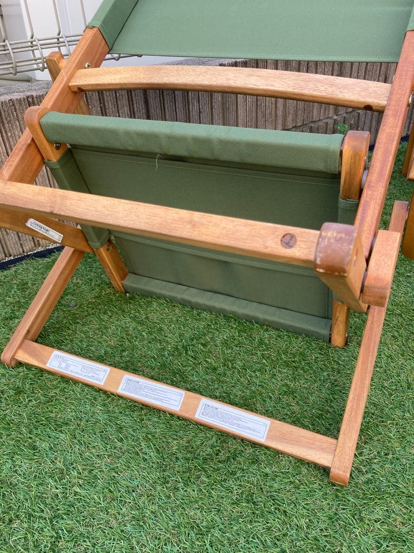 アウトドアチェア　4脚セット　キャンバス生地