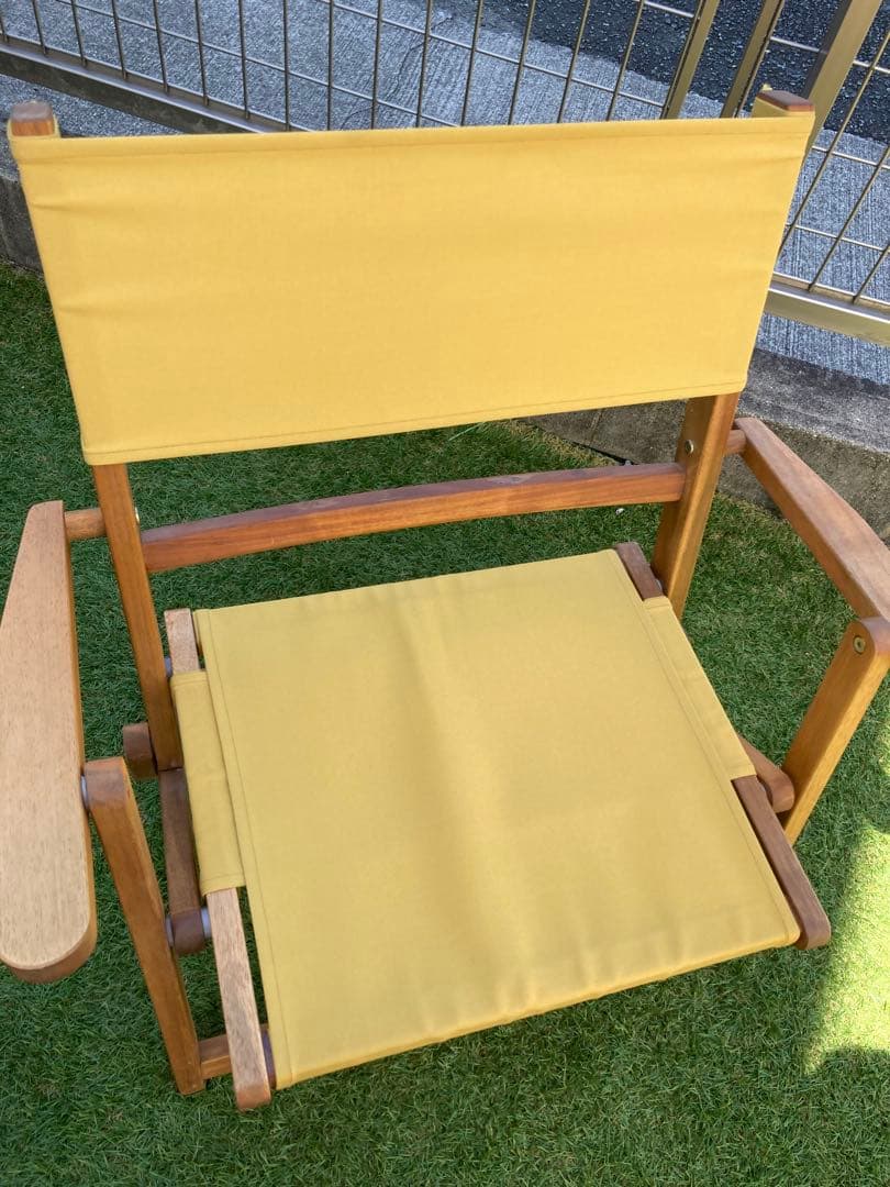 アウトドアチェア　4脚セット　キャンバス生地