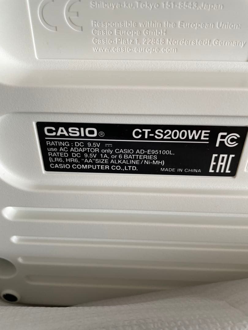 CASIO Casiotone CT-S200 ホワイト 61鍵