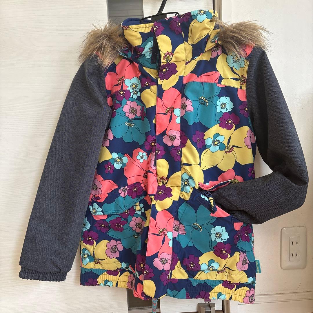 BURTON 子供用スノーボードウェア L 花柄