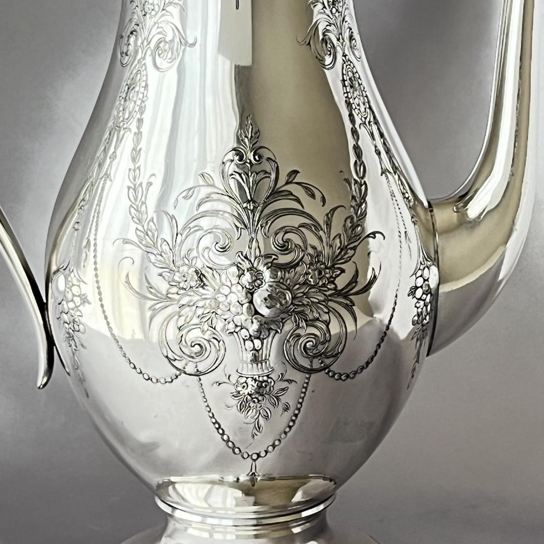 【Wilcox】【Lady Mary】コーヒーサービス 3点 果実のレリーフ