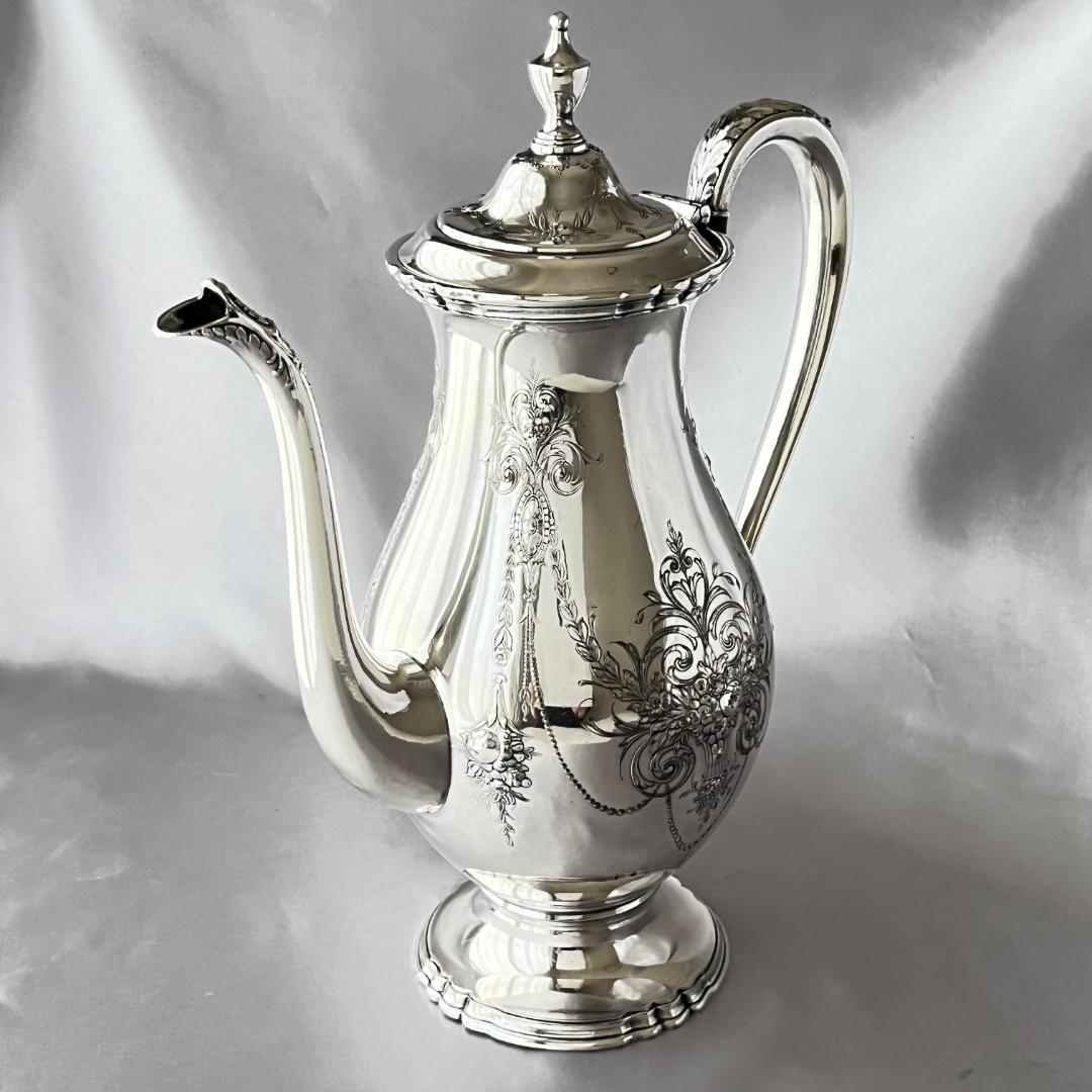 【Wilcox】【Lady Mary】コーヒーサービス 3点 果実のレリーフ