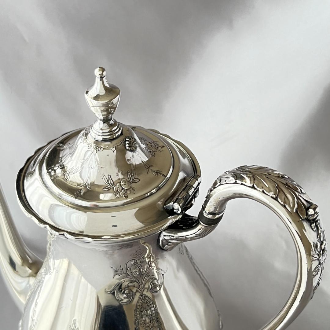 【Wilcox】【Lady Mary】コーヒーサービス 3点 果実のレリーフ