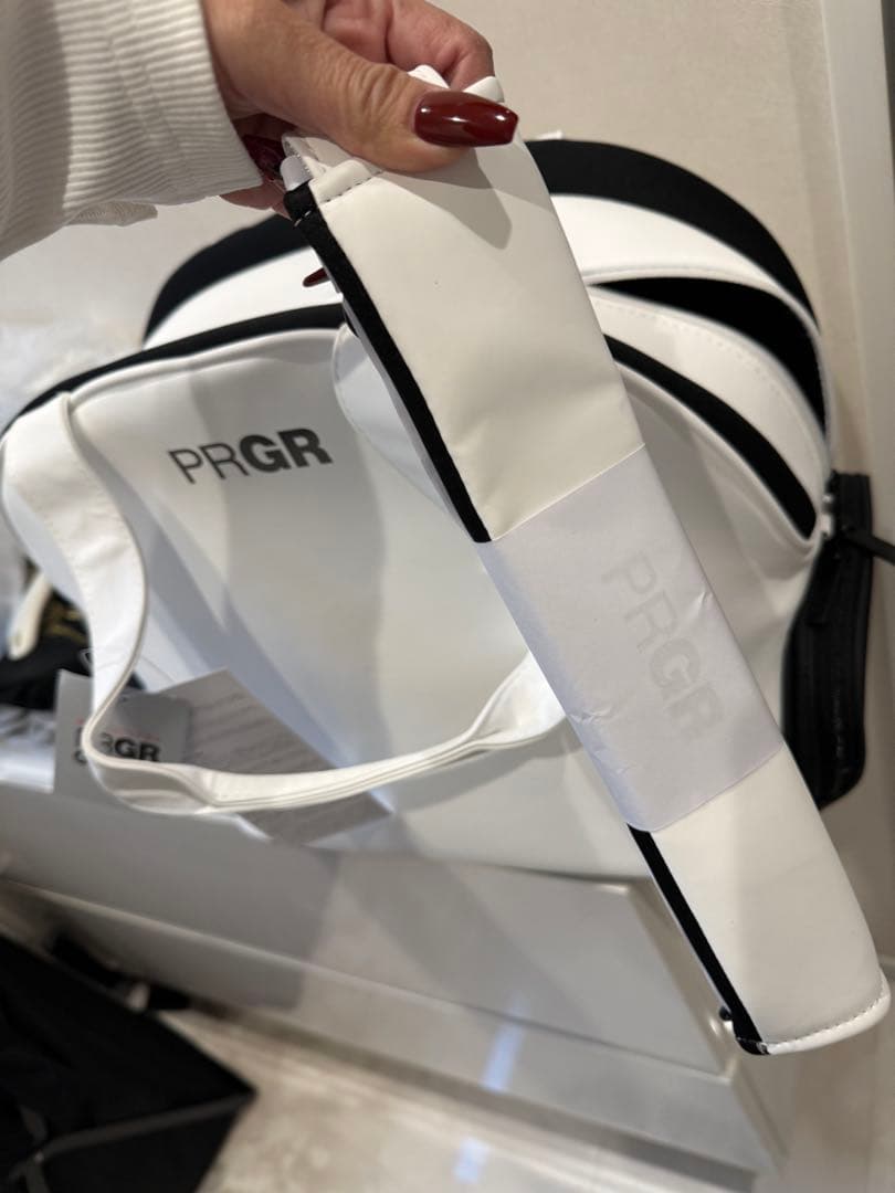 PRGRゴルフバッグ　山下美夢有プロ直筆サイン付 新品未使用　タグ付き