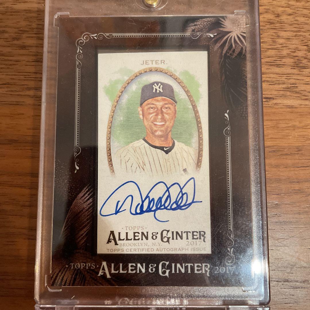 MLB ジーター　直筆サイン　ALLEN & GINTER