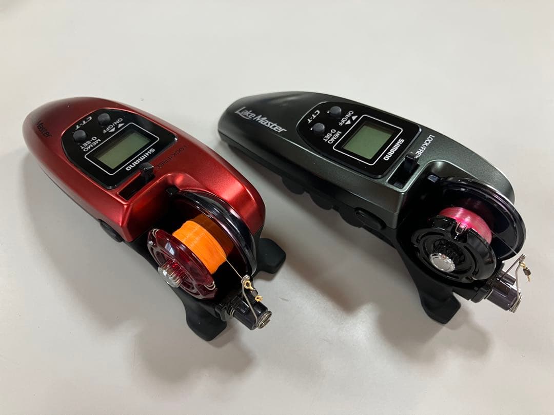 美品　ワカサギ電動リール　シマノレイクマスターCT-T 2台セット
