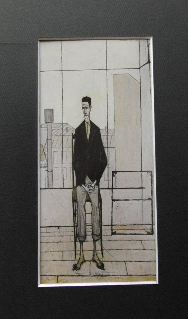 ベルナール・ビュッフェ【Homme assis dans l'atelier】