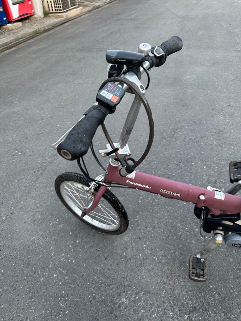 Panasonic オプティマ 折りたたみ自転車 パープル