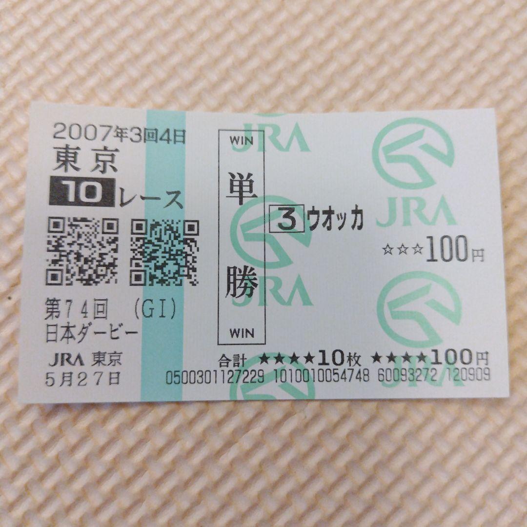 東京競馬場 2007年3月4日 日本ダービー ウオツカ