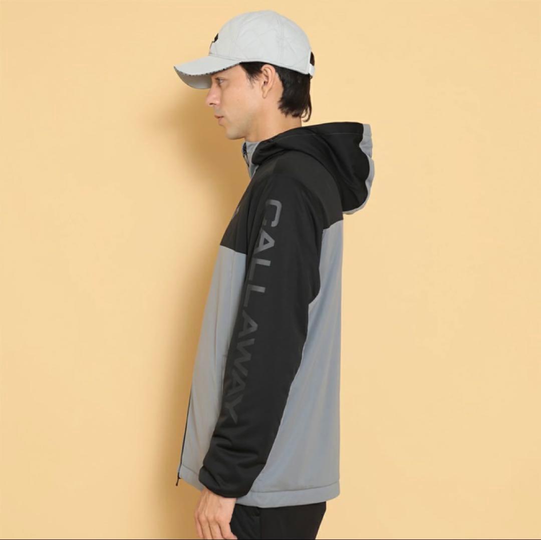 キャロウェイ ふんわり裏地 中綿風 フーディ 未使用タグ付L、ストレッチ防風撥水