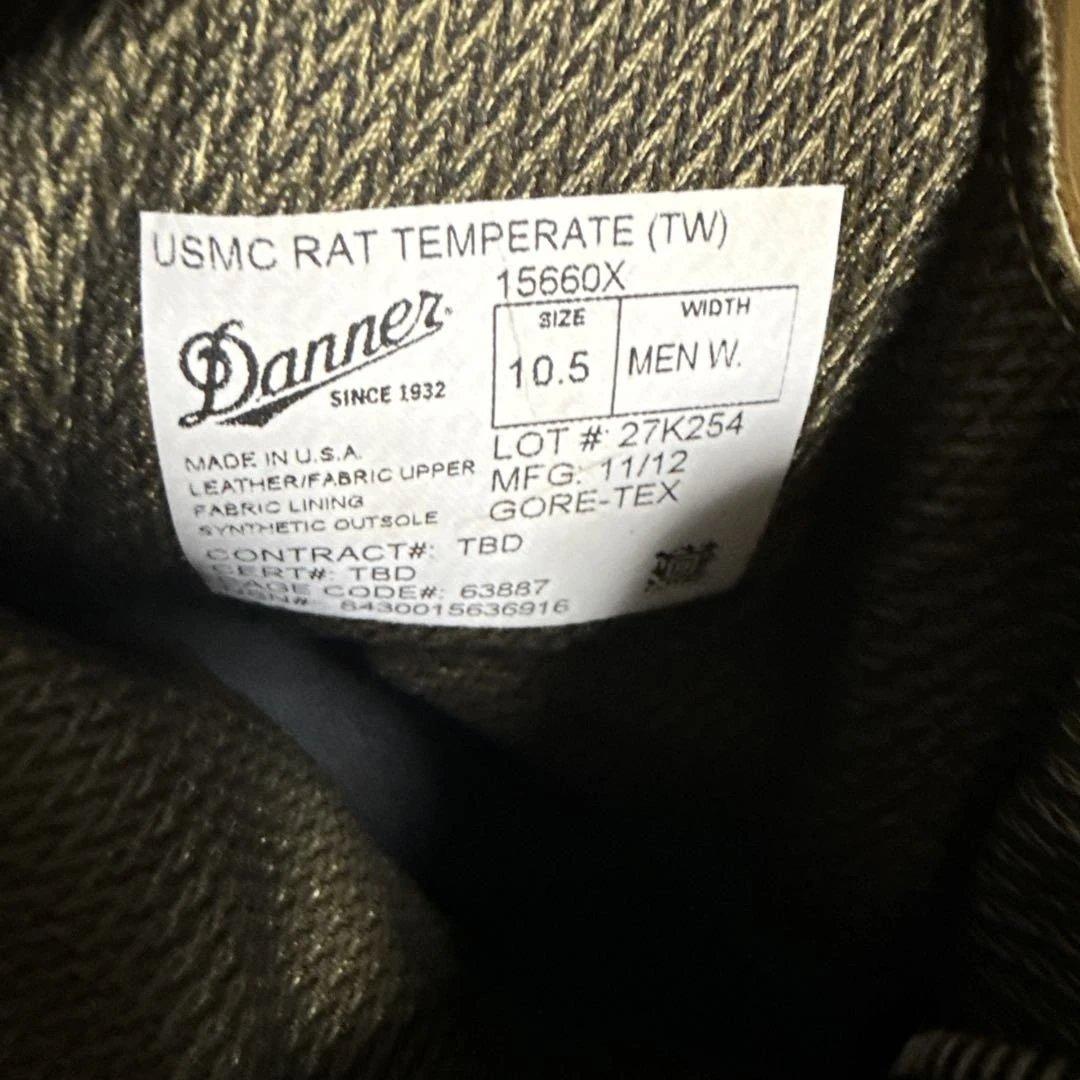 個人装備 DANNER USMC RAT TEMPERATE (TW) size 10.5