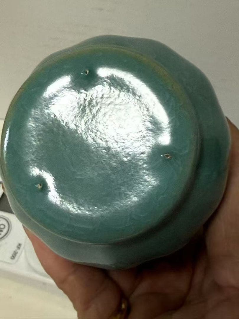 中国古美術中国古陶磁器宋時代汝窯花口瓶古 玩民国期頃茶道具 花入 唐物希少