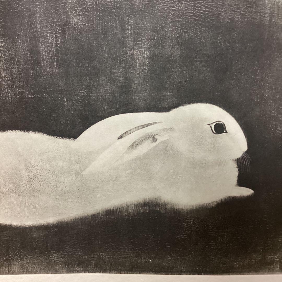 天才画家速水御舟　作品集大作編　便利堂監修　画集NO 26 【　翠苔緑芝兎年】