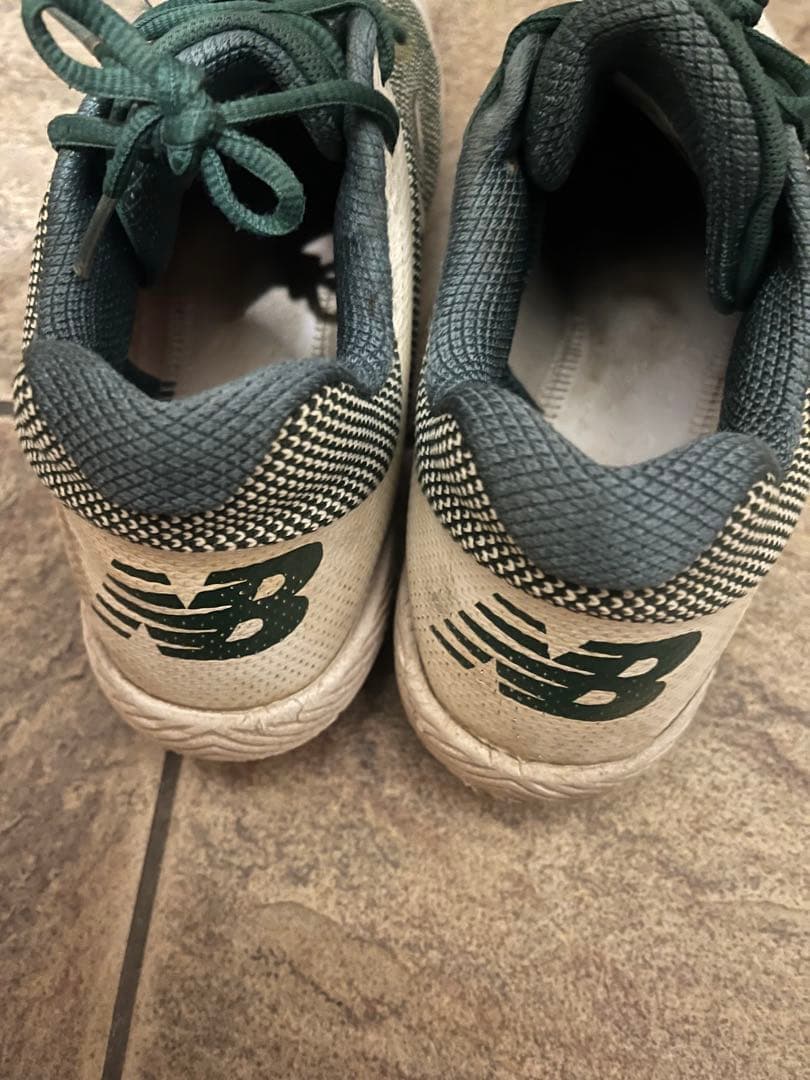 ニューバランス NB 野球 スパイク グリーン×ホワイト 28cm