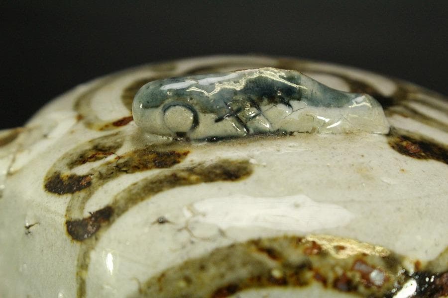 李朝 鉄絵 水滴 文房具(ZE542)