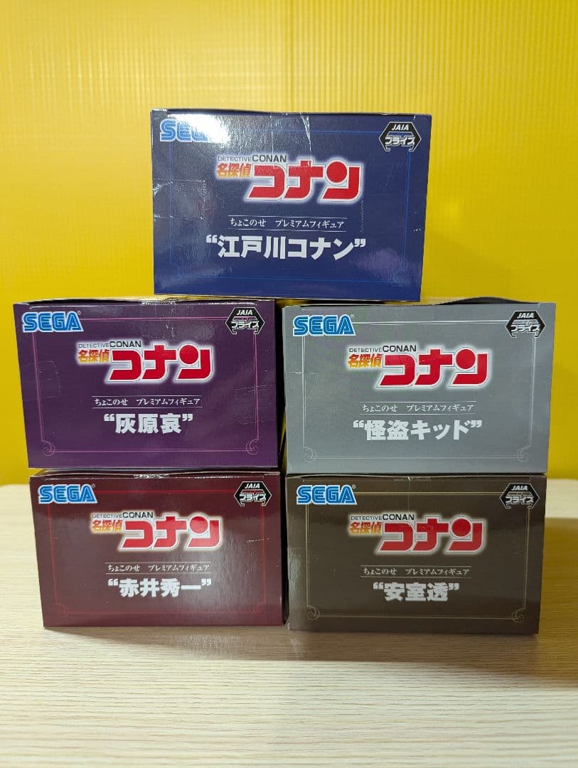 ちょこのせプレミアムフィギュア 名探偵コナン５種まとめ売り