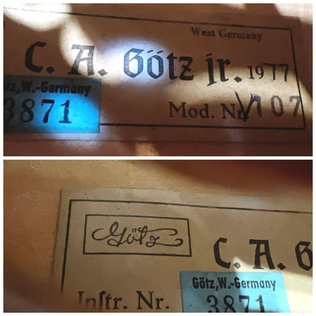 【希少】C.A.Gtz jr 16インチ ビオラ　ゲッツ工房製 ヴィオラ　美品