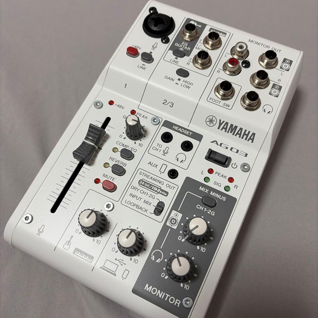 Yamaha AG03 MK2 LIVE STREAMING PACK ホワイト