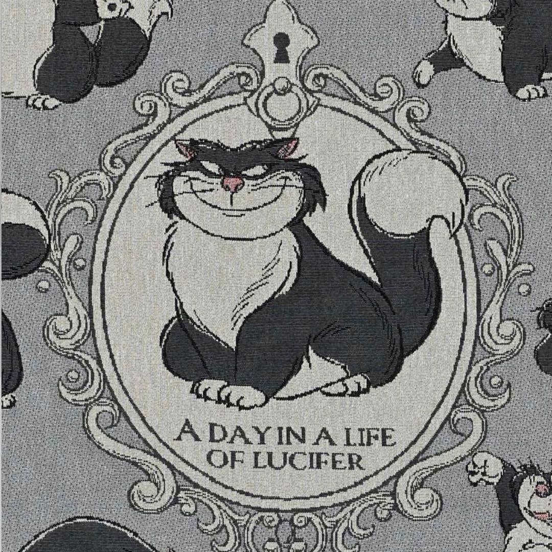 ルシファー ジャック＆ガス ブランケット 大判 猫の日 ディズニー　ひざ掛け