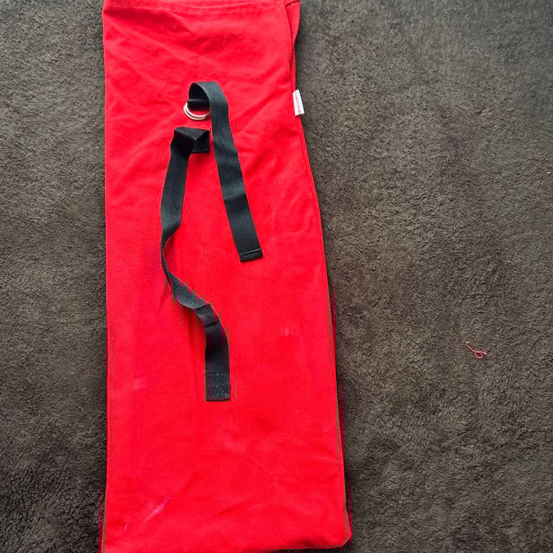 【2脚】ハイランダーHilander　ローチェア　レッド　ウッドフレームチェア