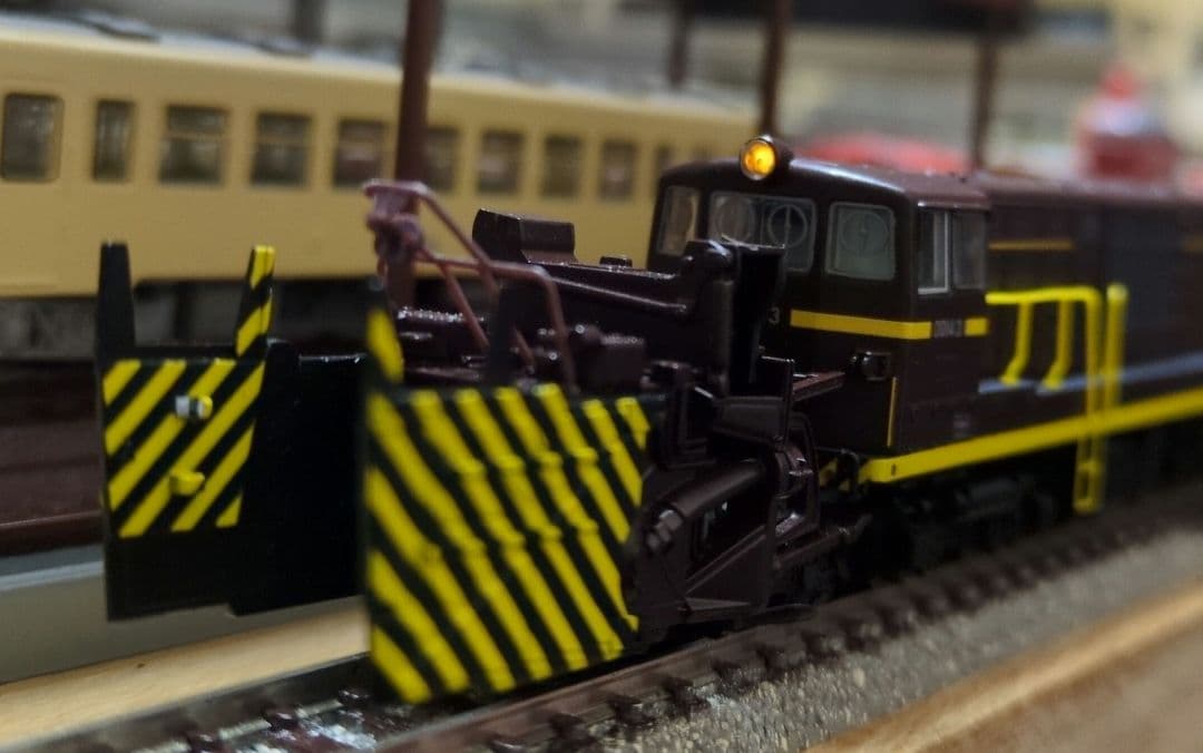 鉄道模型 国鉄DD14 3 茶色 除雪機関車