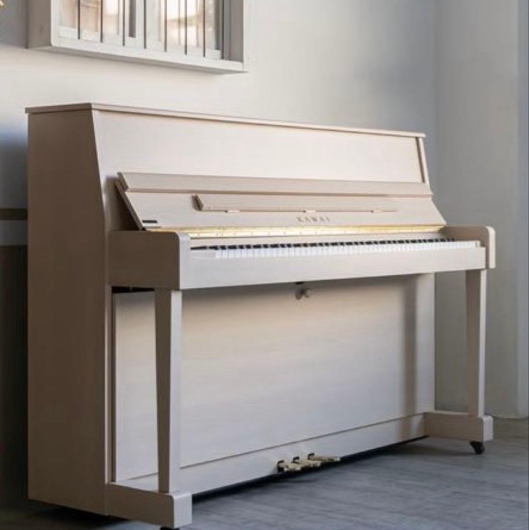 最終値下げ【美品/定価53万】カワイ　アップライトピアノ（NF-15 Blanc