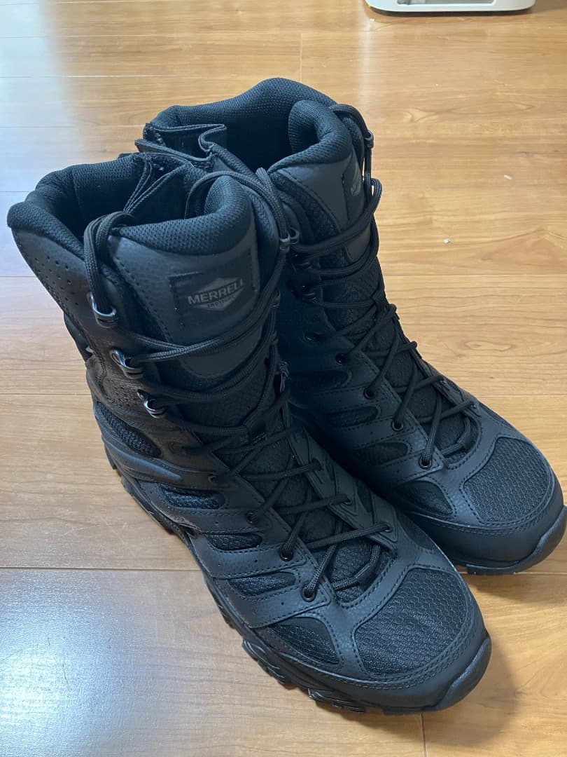 Merrell モアブ3 タクティカル　黒 ジップ　ウォータープルーフ