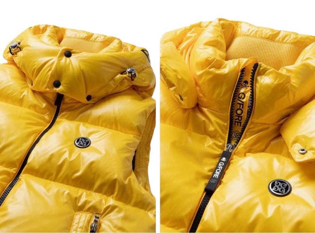 新作G/FORE韓国ジーフォア　メンズダウンベスト　イエローsizeXL
