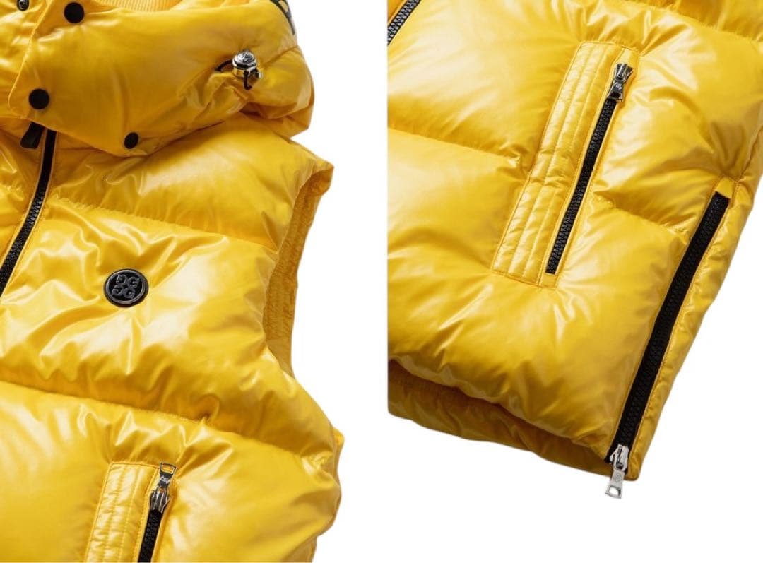 新作G/FORE韓国ジーフォア　メンズダウンベスト　イエローsizeXL