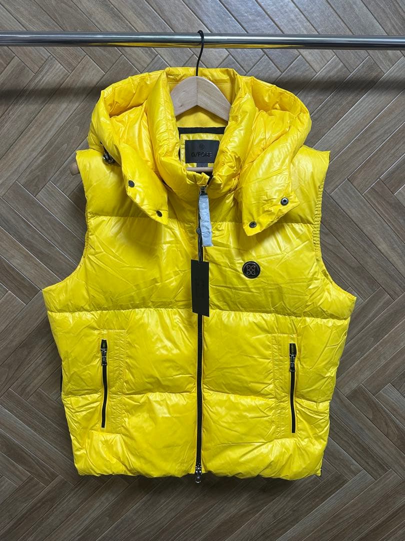 新作G/FORE韓国ジーフォア　メンズダウンベスト　イエローsizeXL