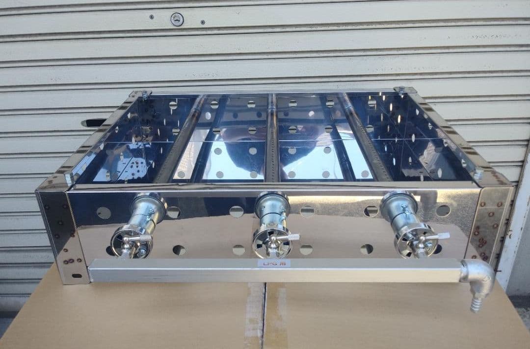 極厚９mm 鉄板焼き プロパンガス グリラー フチ付 学園文化祭り キッチンカー