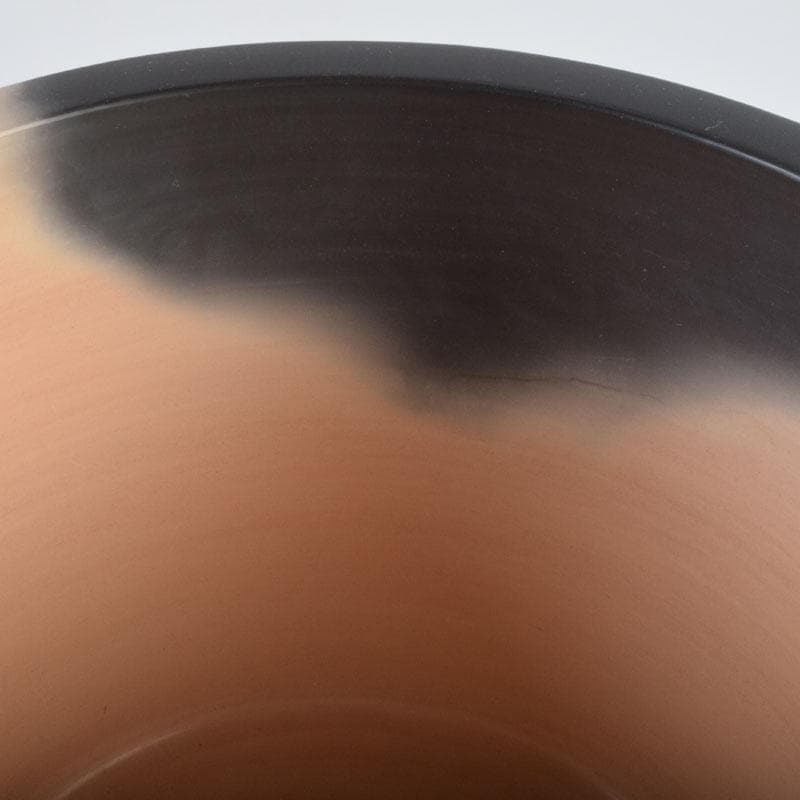 茶道具　蒲池窯　土器師　伊藤征隆作　雲華紅鉢風炉　共箱　C　9067A