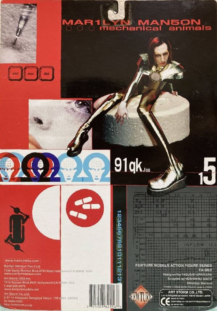 新品●マリリン・マンソン メカニカル・アニマルズ フィギュア●未開封品 長期保管