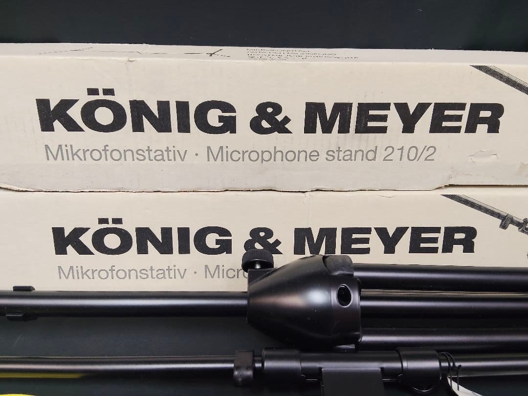 【2本セット】K&M 210/2 マイクスタンド ブームスタンド ドイツ製