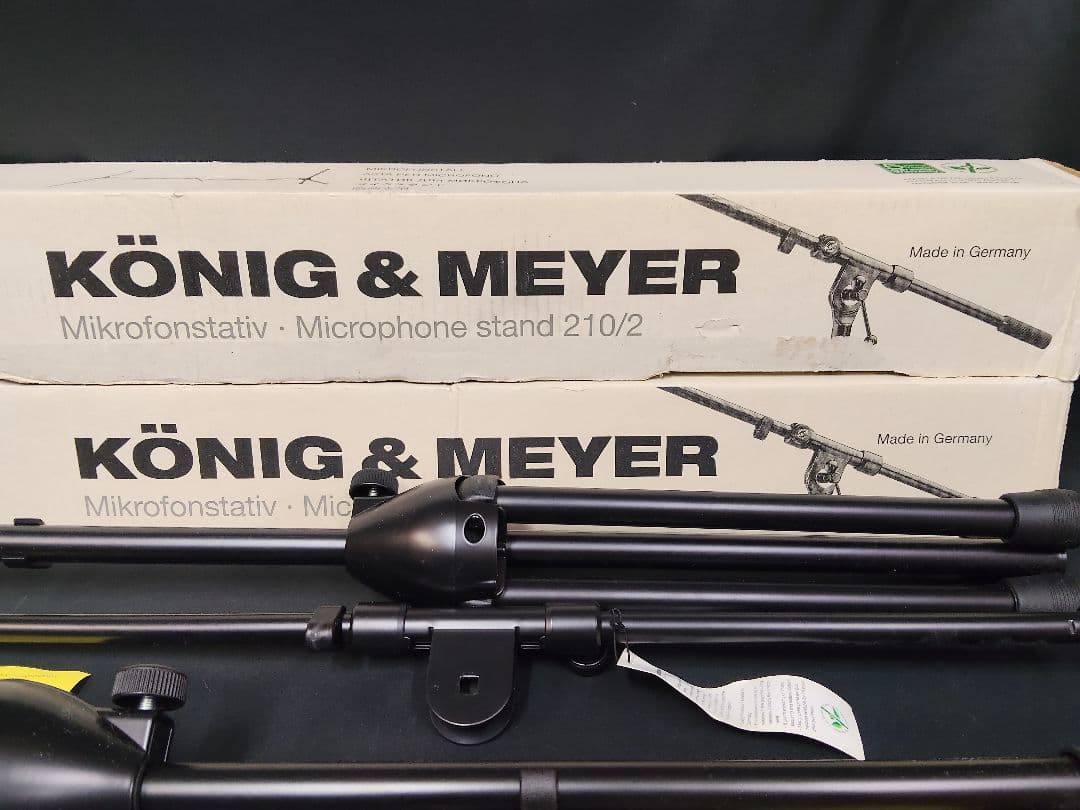 【2本セット】K&M 210/2 マイクスタンド ブームスタンド ドイツ製