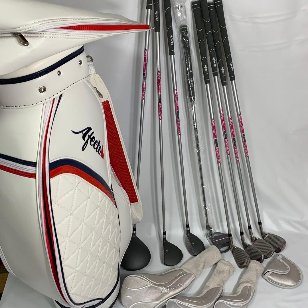 【レフティ】極美品 Afecto レディース ゴルフクラブ 8本セット
