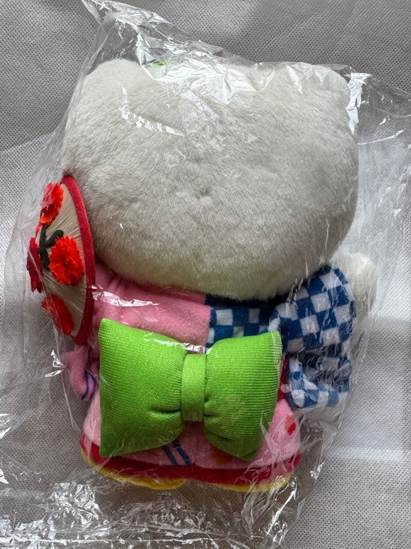 ご当地 ハローキティ ぬいぐるみ 山形限定　花笠キティ