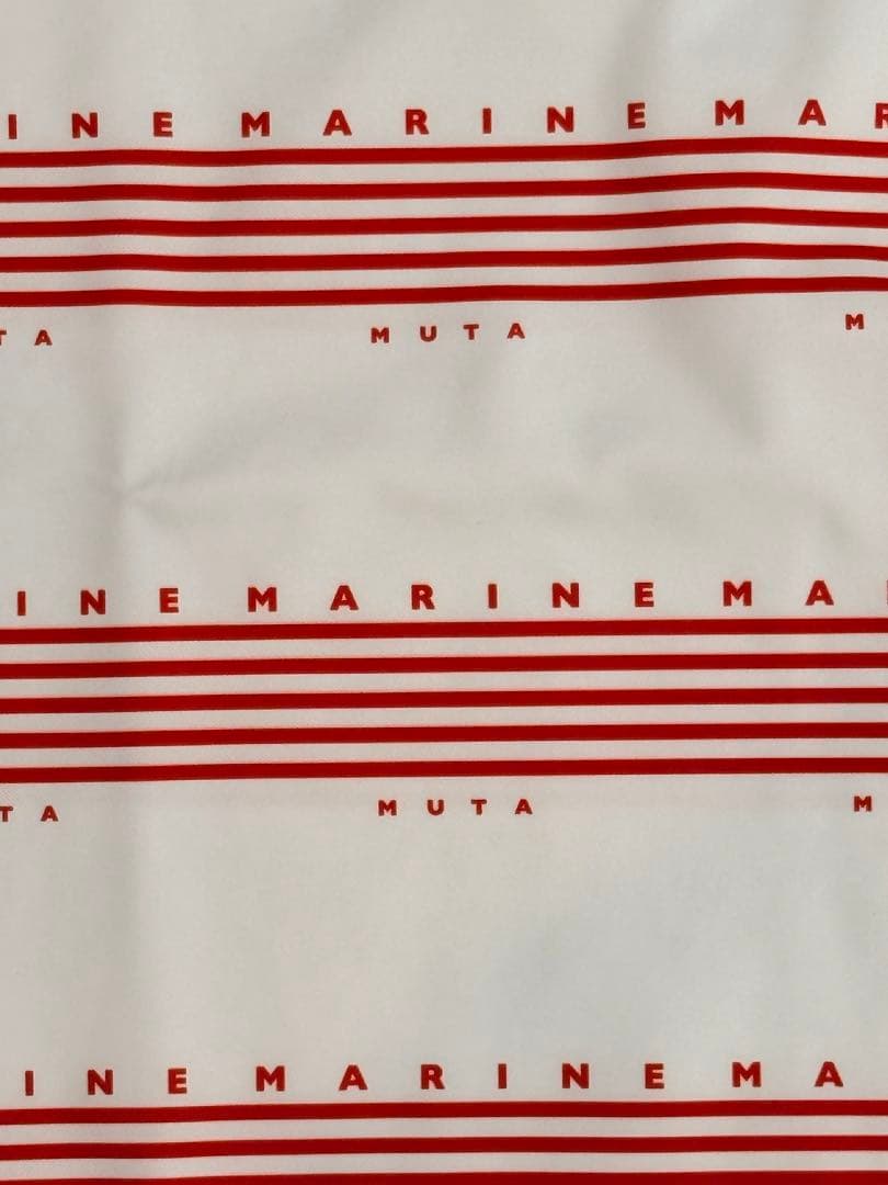 【新品】ムータマリン　ゴルフウェア　メンズ　半袖　モックネック　赤