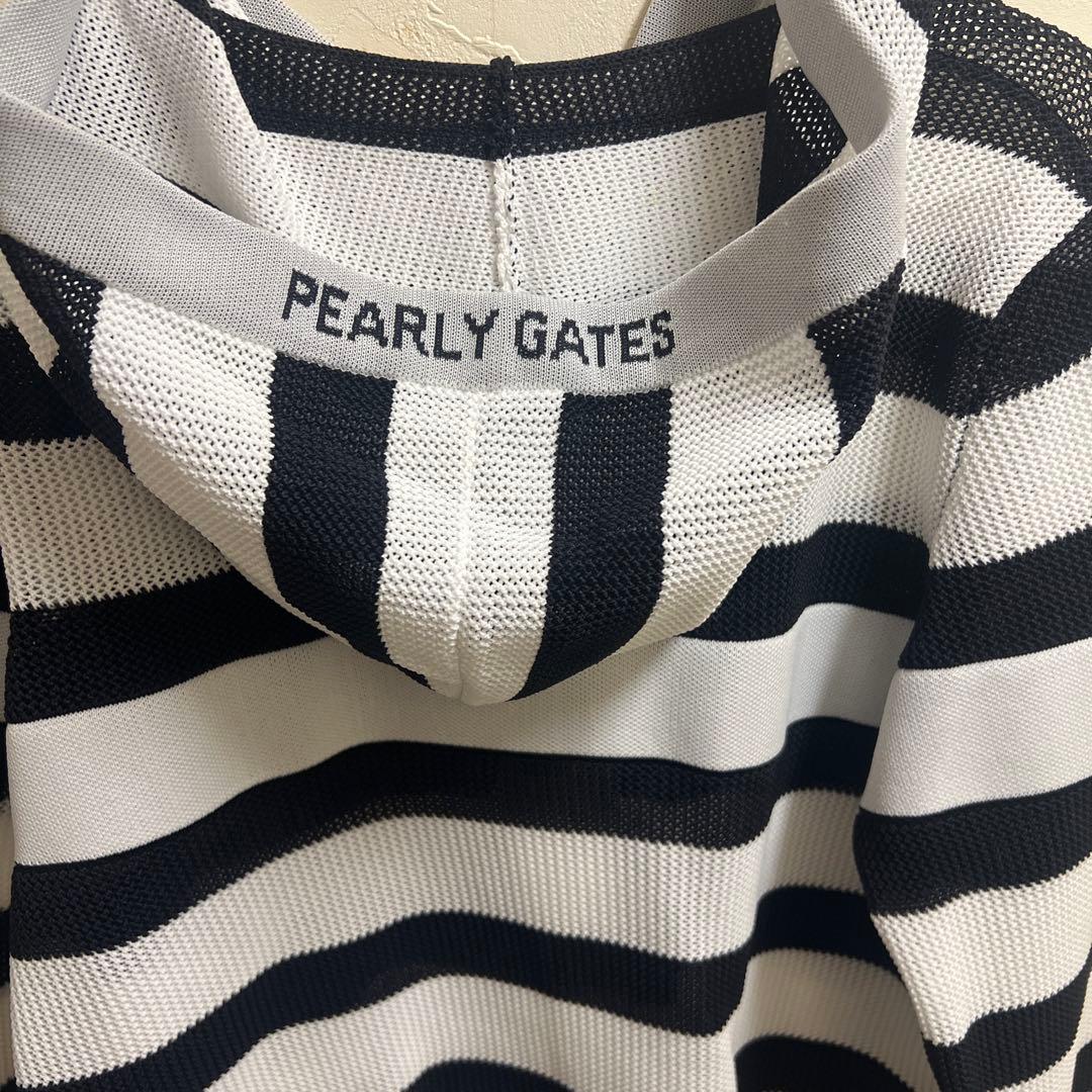 PEARLY GATES ストライプ フルジップ セーター サイズ4