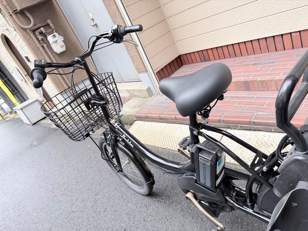 大阪府　子供乗せ　ヤマハ　電動アシスト自転車 チャイルドシート付き 黒