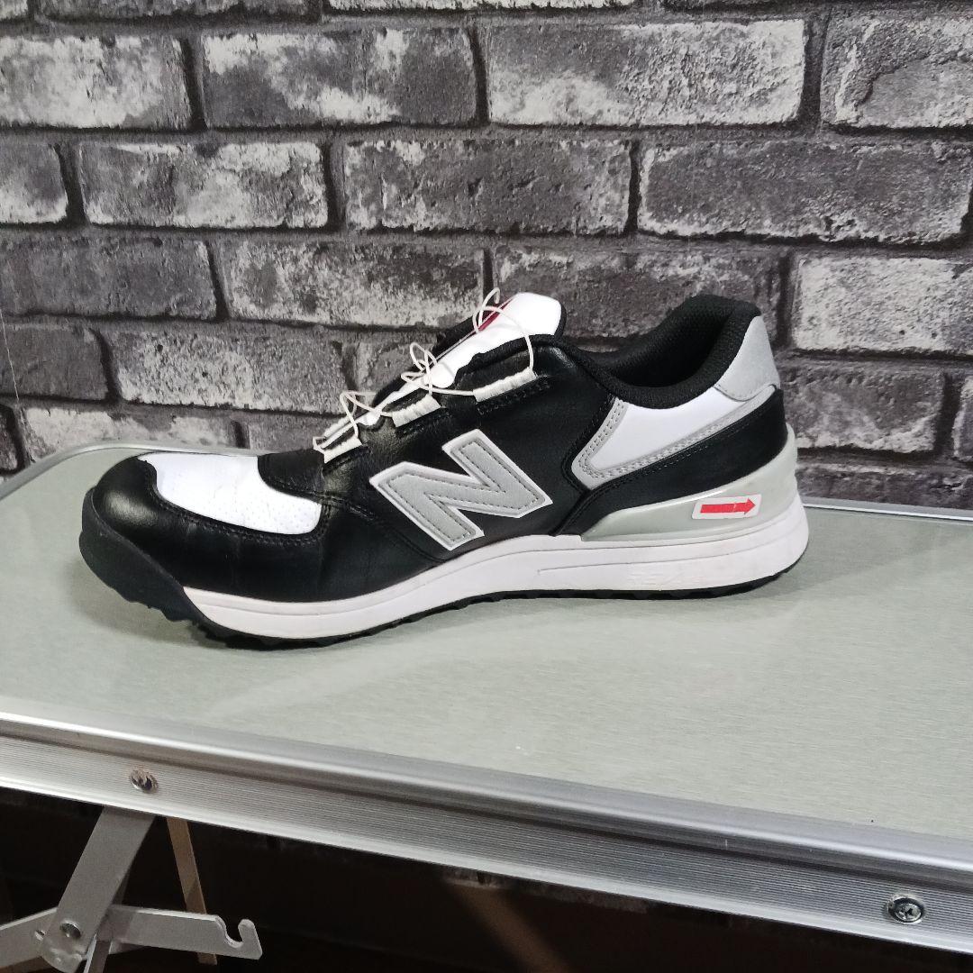 New Balance 574 ブラック/ホワイト ゴルフシューズ