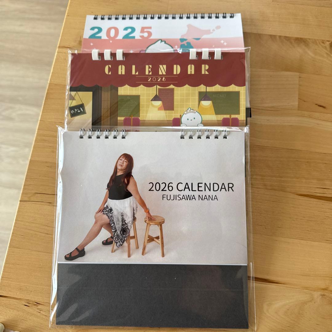 藤沢なな　もんじょり　ツイキャス　黒トレーナーL 2026カレンダー　ステッカー