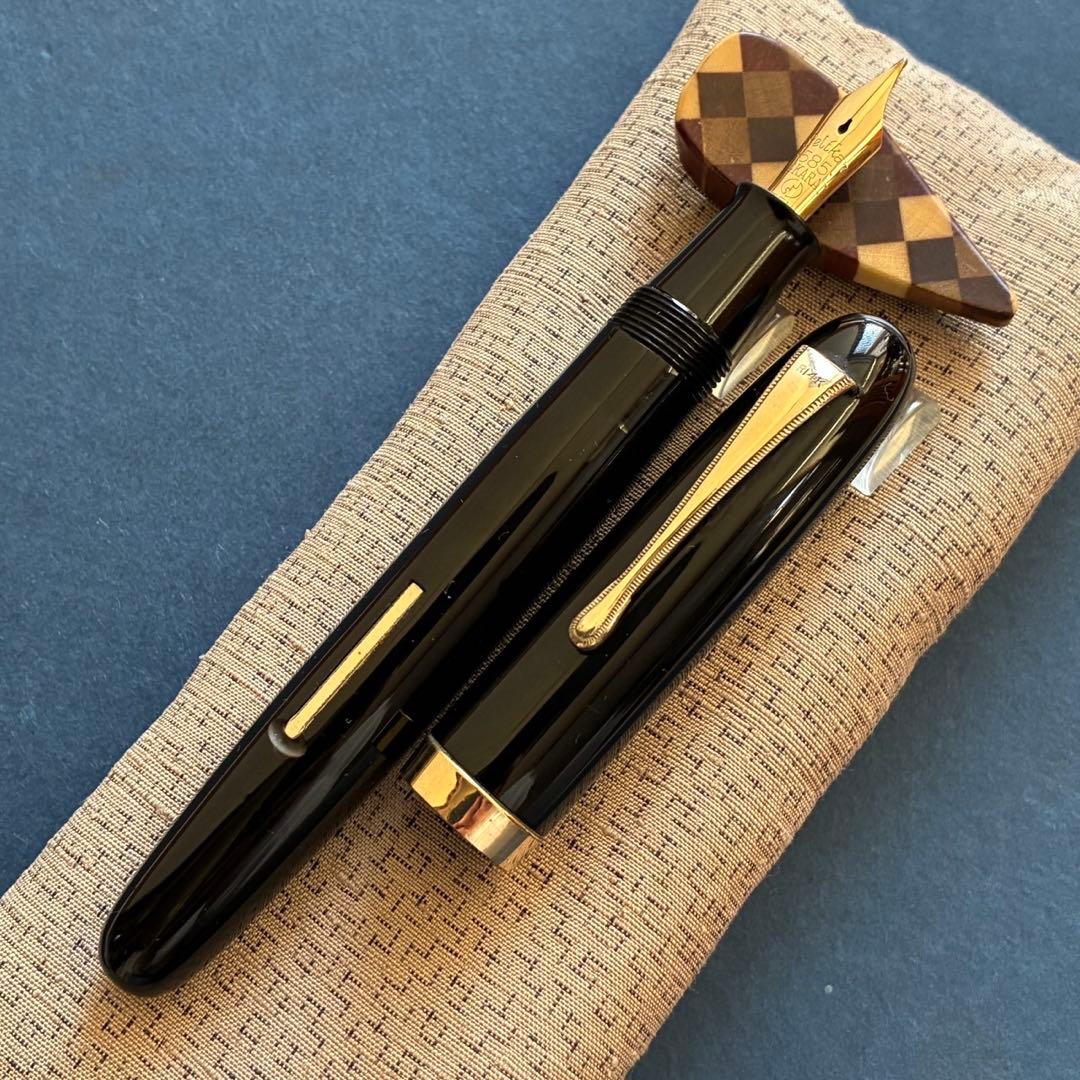 兜木ペリカン　手作り万年筆　兜木銀次郎　レバーフィラー