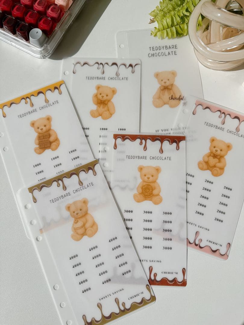 A6リフィル teddy bear chocolate 1800円