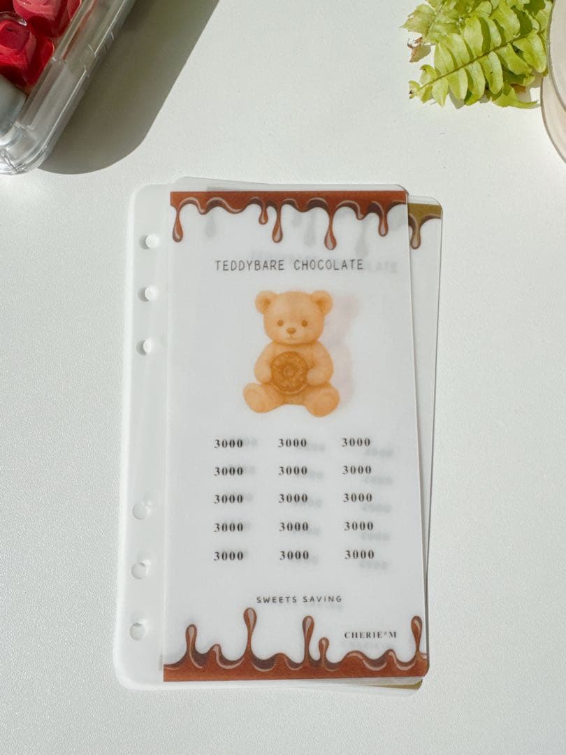 A6リフィル teddy bear chocolate 1800円