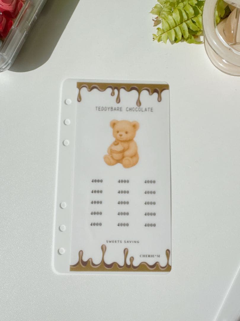 A6リフィル teddy bear chocolate 1800円