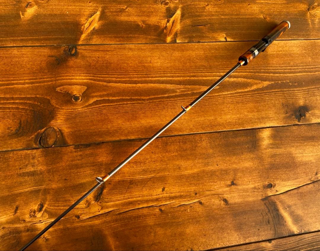 新品未使用　トラウトロッド　4ft9インチ ウッドグリップ　ベイトテレスコロッド