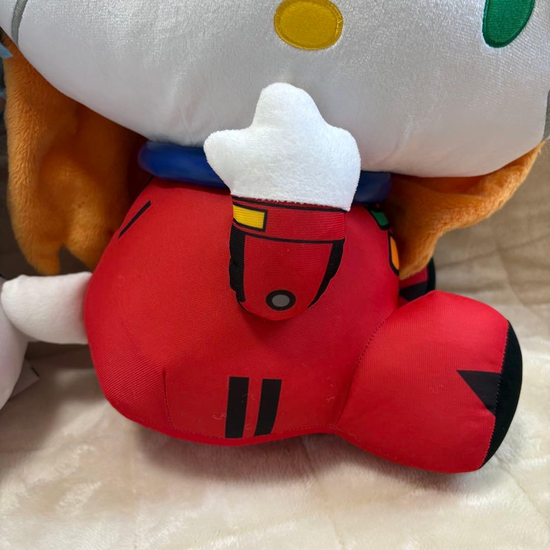 [週末セール] エヴァンゲリオン　ハローキティ　アスカ　綾波レイ　特大ぬいぐるみ