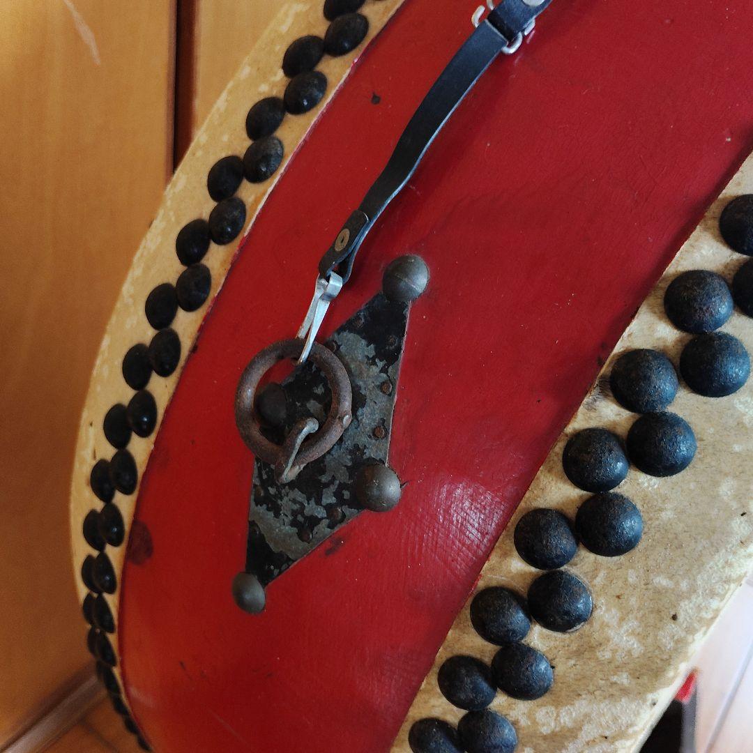 座敷用平太鼓 和太鼓 和楽器 木製スタンド付き 直径約55㎝